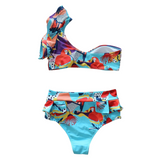 Venüs Serisi Tek Omuz Flamingo Bikini